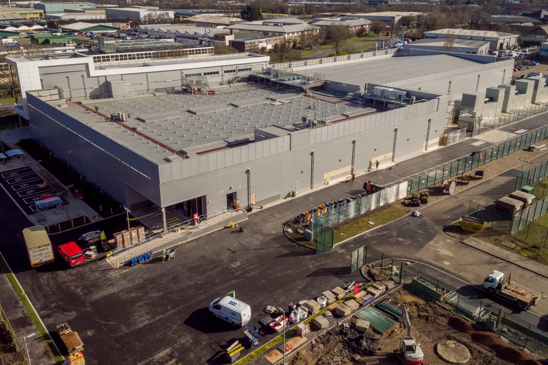 Construction monitoring aerial photography